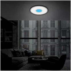 Brilo Panel Centro S Silberfarbig Ø 45 Cm / Höhe 6 Cm / 1 X LED / 24 W -Lampen & Leuchten affär 568454 3