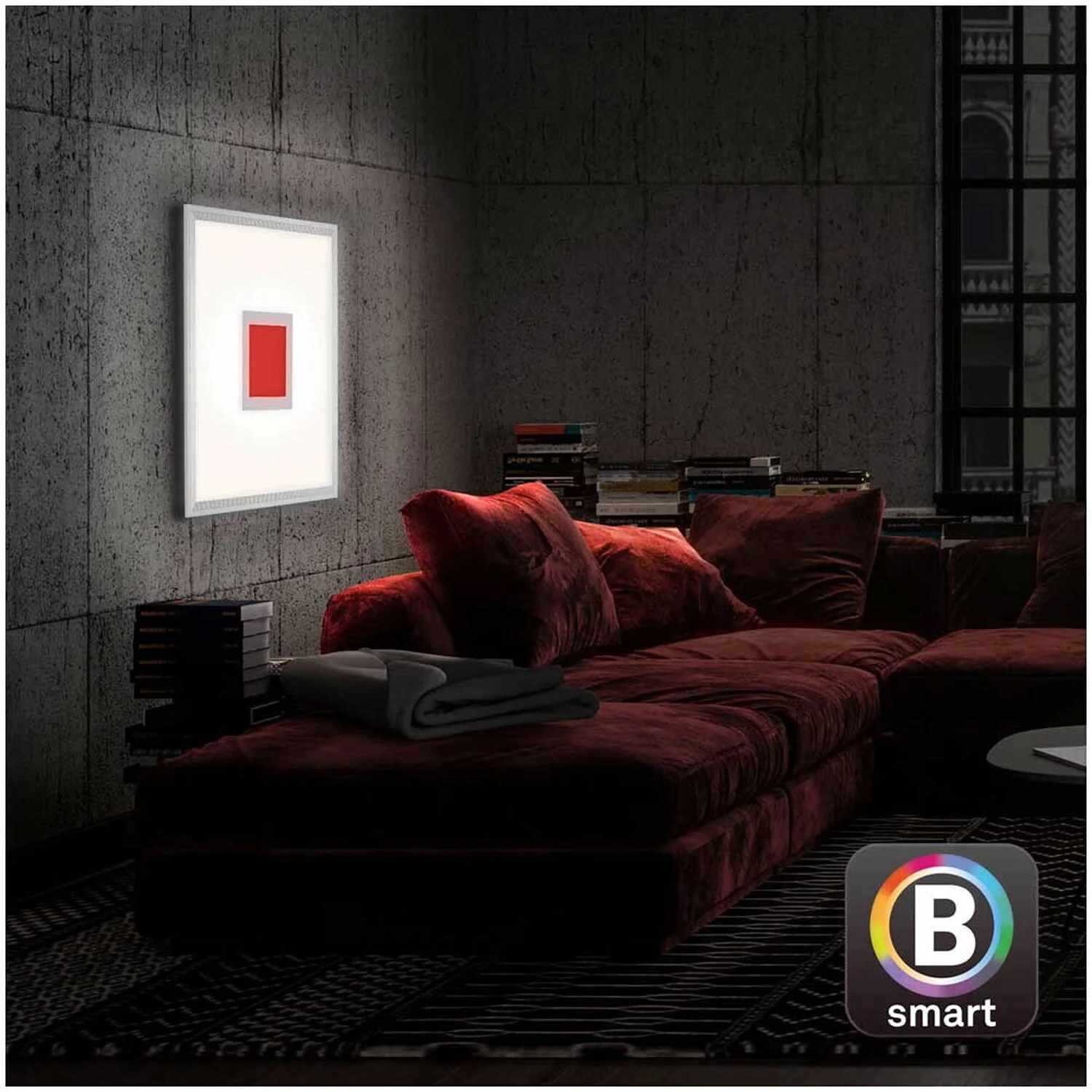 Brilo Panel Centro S Silberfarbig (HxBxT) 6 X 44,5 X 44,5 Cm / 1 X LED / 24 W 6 Brilo Panel Centro S Silberfarbig (HxBxT) 6 X 44,5 X 44,5 Cm / 1 X LED / 24 W – Bild 6