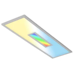 Brilo Panel Centro S Silberfarbig (HxBxT) 6 X 100 X 25 Cm / 1 X LED / 28 W -Lampen & Leuchten affär 568456 2