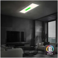 Brilo Panel Centro S Silberfarbig (HxBxT) 6 X 100 X 25 Cm / 1 X LED / 28 W -Lampen & Leuchten affär 568456 3