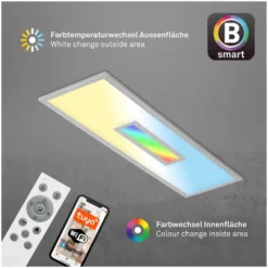 Brilo Panel Centro S Silberfarbig (HxBxT) 6 X 100 X 25 Cm / 1 X LED / 28 W -Lampen & Leuchten affär 568456 5