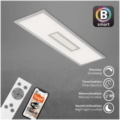 Brilo Panel Centro S Silberfarbig (HxBxT) 6 X 100 X 25 Cm / 1 X LED / 28 W -Lampen & Leuchten affär 568456 6