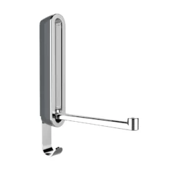 Wenko Klapphaken Premium Sigma Stahlgrau Höhe 18 Cm