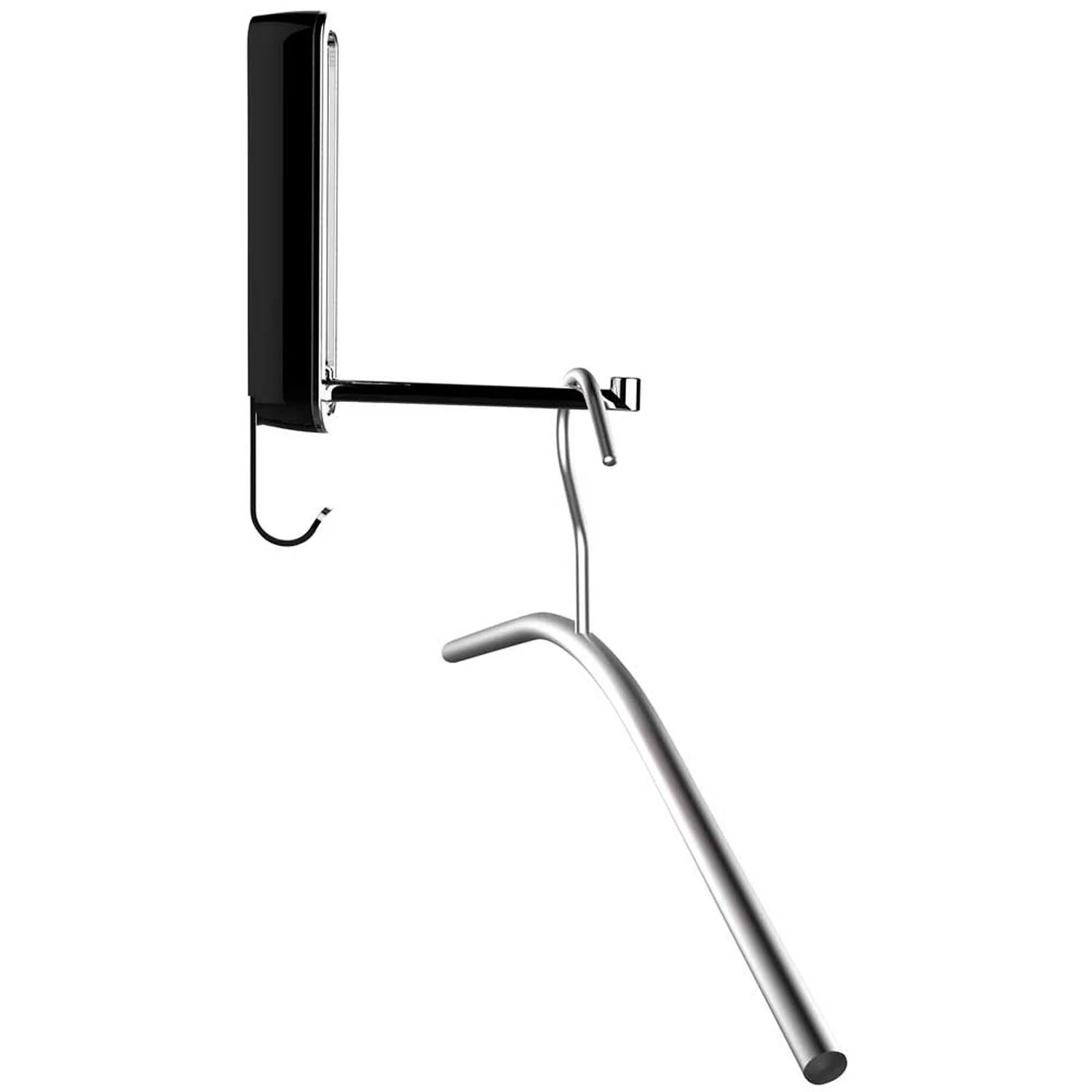 Wenko Klapphaken Premium Sigma Nachtschwarz Höhe 18 Cm 3 Wenko Klapphaken Premium Sigma Nachtschwarz Höhe 18 Cm – Bild 3