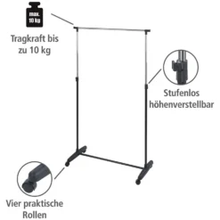 Wenko Kleiderständer Mikey Chrom-Schwarz Breite 90 Cm 18 Wenko Kleiderständer Mikey Chrom-Schwarz Breite 90 Cm -Lampen & Leuchten affär 569542 5
