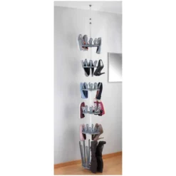 Wenko Teleskop-Schuh- Und Stiefelregal Achilles Ø 30 Cm / Höhe 100 - 300 Cm -Lampen & Leuchten affär 569829 3