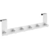 Wenko Türgarderobenleiste Celano Mit 6 Haken Stahl Weiss Breite 39 Cm
