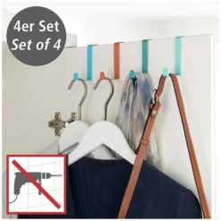 Wenko Türhaken Kunststoff Mehrfarbig 4er-Set 10 Wenko Türhaken Kunststoff Mehrfarbig 4er-Set -Lampen & Leuchten affär 569886 2
