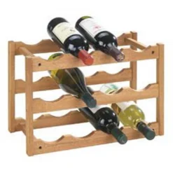 Wenko Weinregal Norway 12 Flaschen Walnussholz