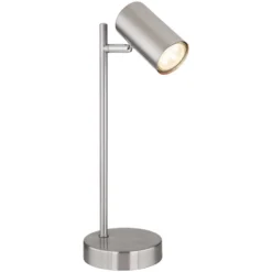 Globo LED-Tischleuchte Robby 1-flammig GU10 Nickel Matt