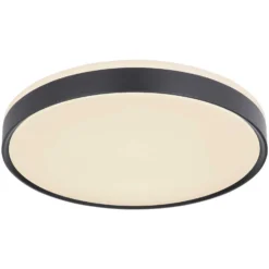 Globo LED-Deckenleuchte Sonny 1-flammig Schwarz 24 W / 1'300 Lm