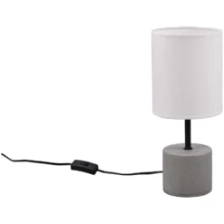 Reality Tischleuchte Ben E14 Grau / Weiss