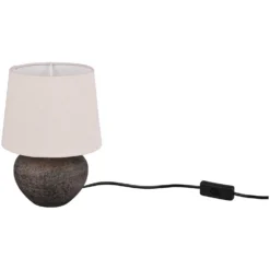 Reality Tischleuchte Lou Braun-Beige Ø 18 Cm / Höhe 25 Cm -Lampen & Leuchten affär 571146 2