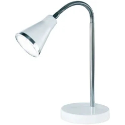 Reality LED-Tischleuchte Arras Weiss Höhe 47 Cm / Breite 11,5 Cm