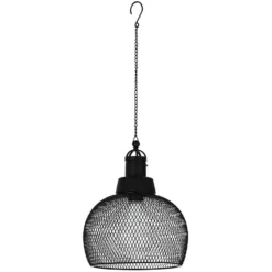 Eglo LED-Solar-Hängeleuchte Schwarz Ø 18,5 Cm / 0,06 W