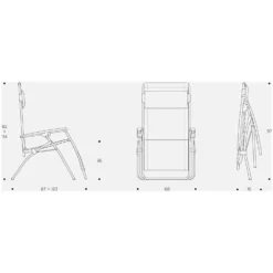 Lafuma Mobilier Relaxsessel RSXA Clip Batyline® Terre -Lampen & Leuchten affär 572902 6
