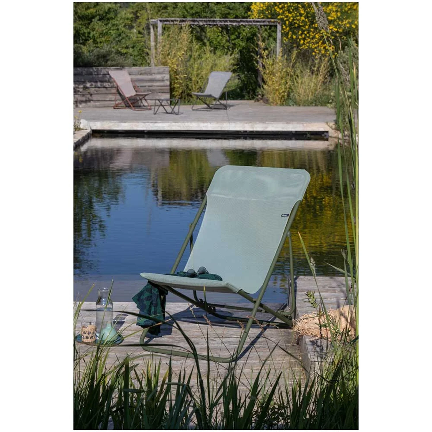 Lafuma Mobilier Liegestuhl Maxi Transat Batyline® CB Moss 5 Lafuma Mobilier Liegestuhl Maxi Transat Batyline® CB Moss – Bild 5