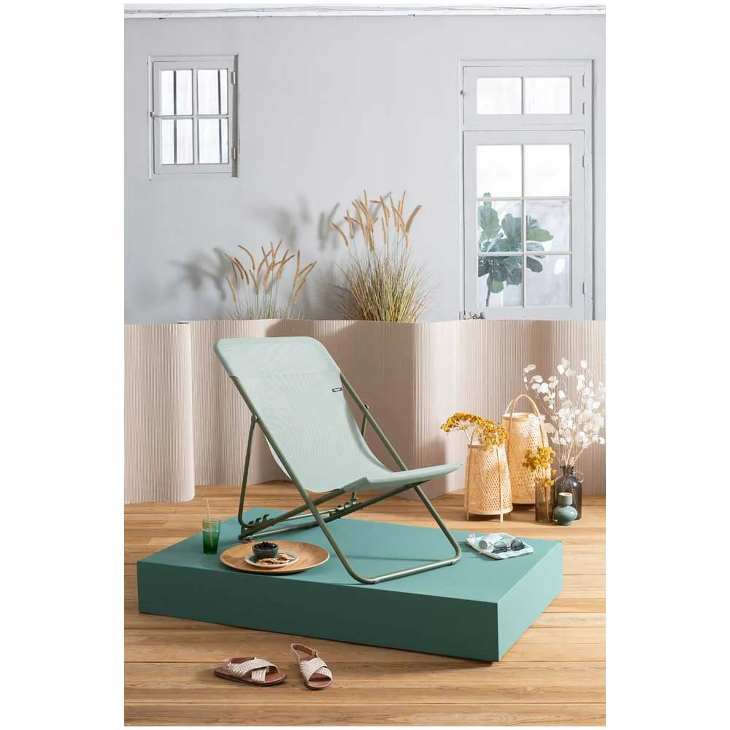 Lafuma Mobilier Liegestuhl Maxi Transat Batyline® CB Moss 6 Lafuma Mobilier Liegestuhl Maxi Transat Batyline® CB Moss – Bild 6