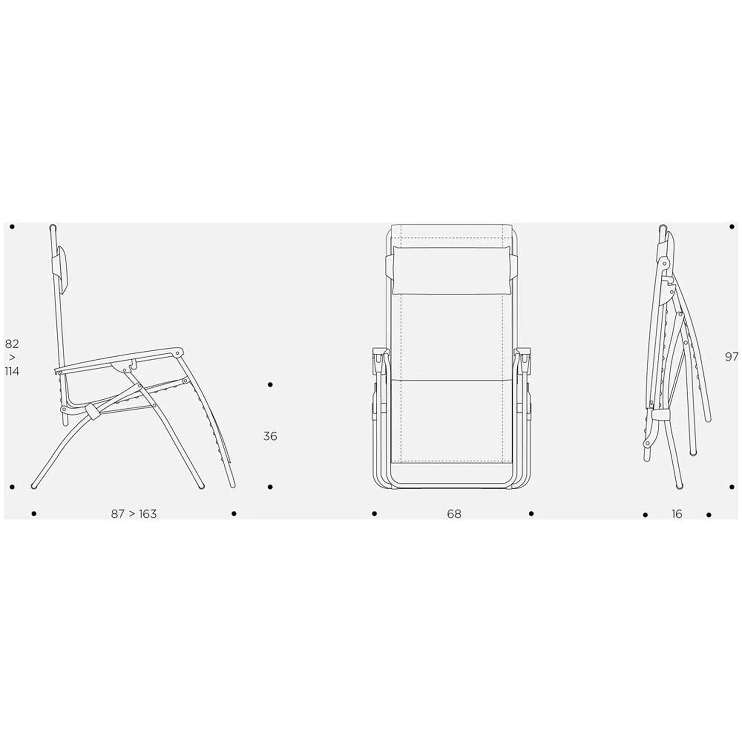 Lafuma Mobilier Liegestuhl Transat UBE2 Batyline® Océan II 5 Lafuma Mobilier Liegestuhl Transat UBE2 Batyline® Océan II – Bild 5