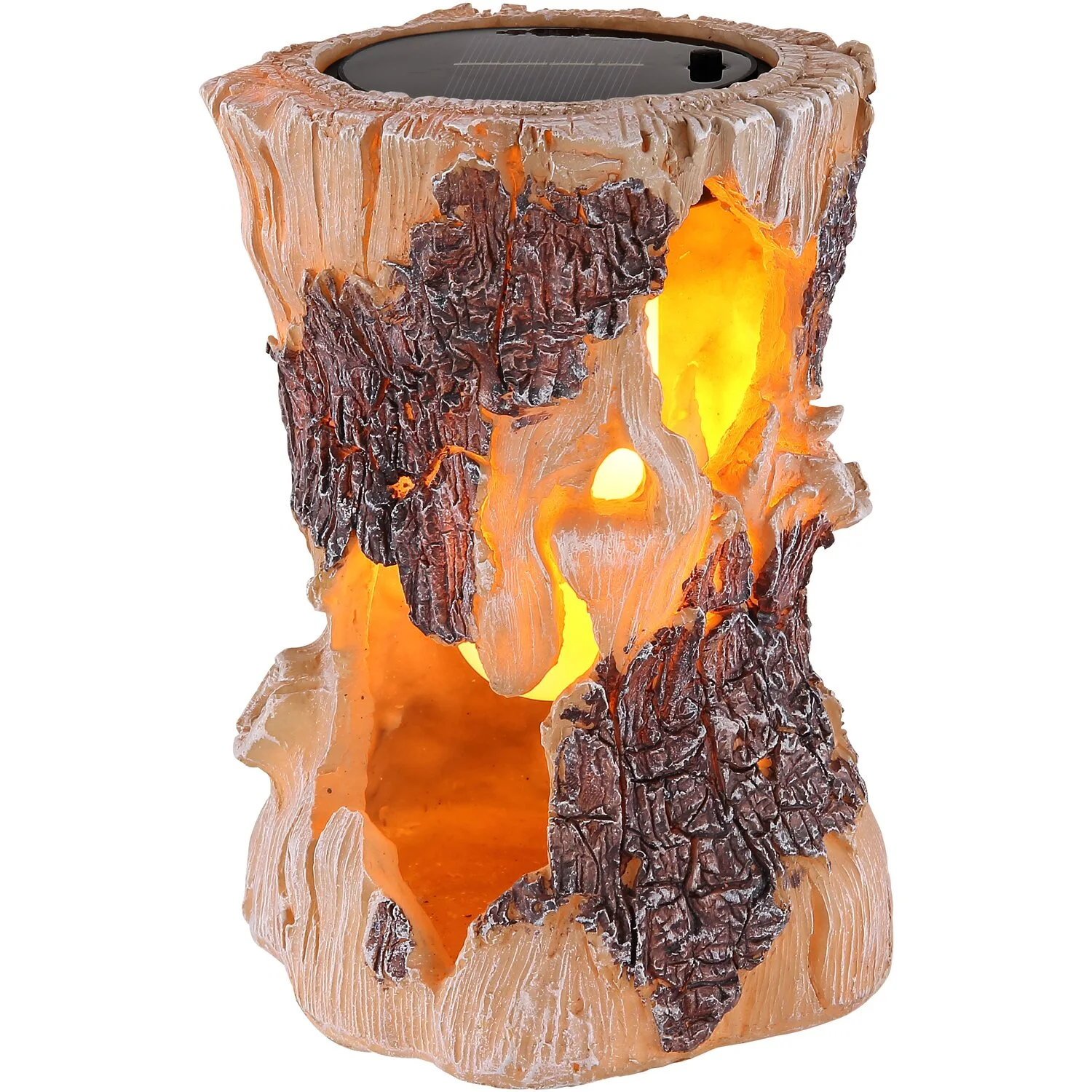 Globo LED-Solaraussenleuchte Baumstamm 0,06 W / 3'000 K 1 Globo LED-Solaraussenleuchte Baumstamm 0,06 W / 3'000 K