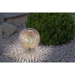 Globo LED-Solarleuchte Kugel Rustikal Mit Dekorstanzungen Ø 27 Cm 15 Globo LED-Solarleuchte Kugel Rustikal Mit Dekorstanzungen Ø 27 Cm -Lampen & Leuchten affär 573296 5