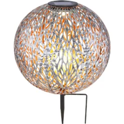 Globo LED-Solarleuchte Kugel Rustikal Mit Dekorstanzungen Ø 27 Cm 19 Globo LED-Solarleuchte Kugel Rustikal Mit Dekorstanzungen Ø 27 Cm -Lampen & Leuchten affär 573296 7