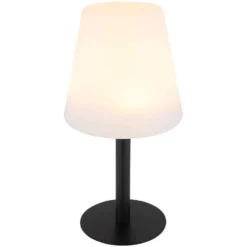 Globo LED-Solarleuchte 8-flammig RGBW Schwarz Matt Ø 15 Cm / Höhe 30 Cm