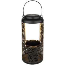 Globo LED-Solarleuchte 1-flammig Schwarz Matt Ø 15 Cm / Höhe 41 Cm -Lampen & Leuchten affär 573777 4