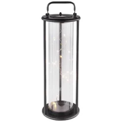 Globo LED-Solarleuchte 30-flammig Schwarz Ø 15 Cm / Höhe 40,5 Cm