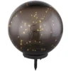 Globo LED-Solarleuchte 50-flammig Grau Ø 30 Cm / Höhe 40 Cm