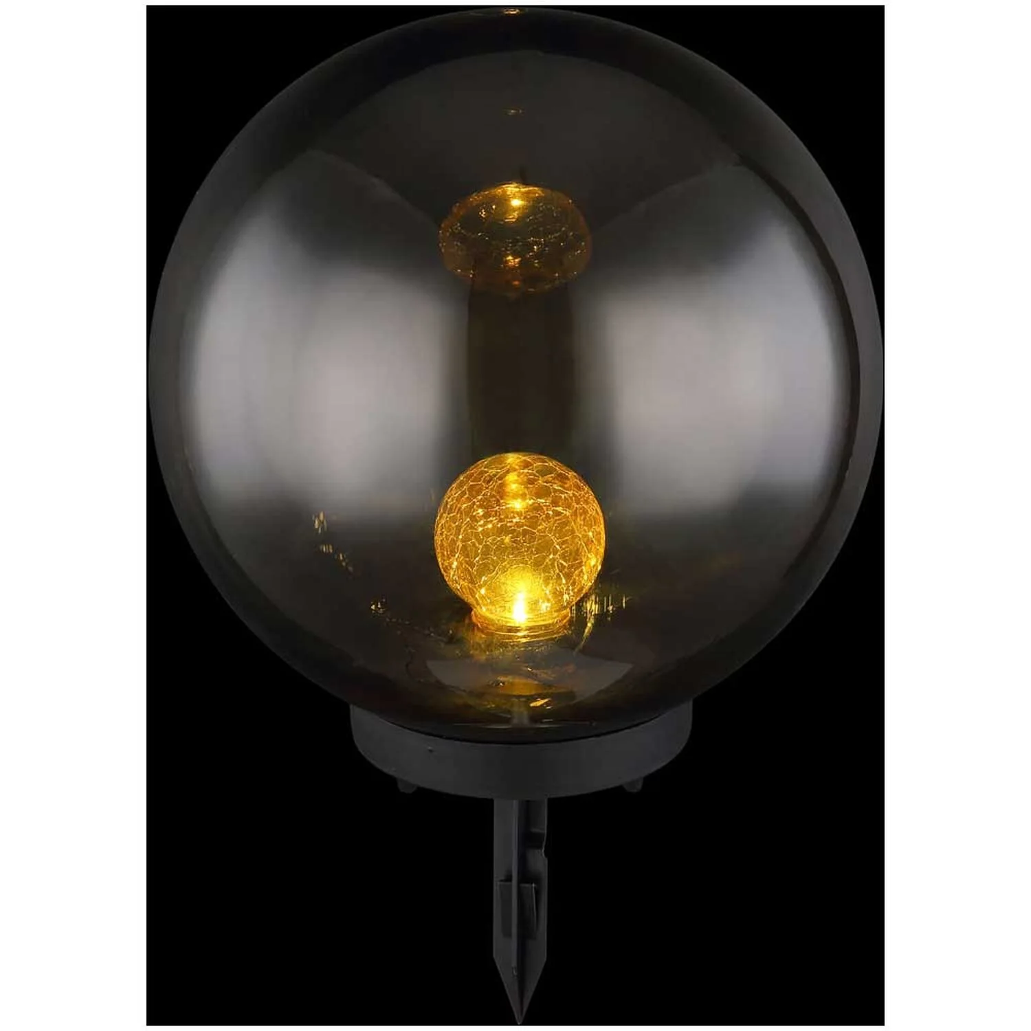 Globo LED-Solarleuchte 1-flammig Kugel ø 25 Cm / Höhe 38,5 Cm 2 Globo LED-Solarleuchte 1-flammig Kugel ø 25 Cm / Höhe 38,5 Cm – Bild 2