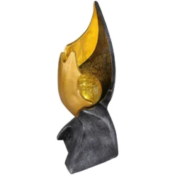 Globo LED-Solarleuchte 1-flammig Braun-Gold (HxBxT) 36 X 14,5 X 15 Cm