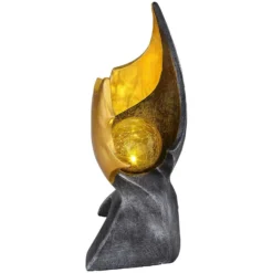 Globo LED-Solarleuchte 1-flammig Braun-Gold (HxBxT) 36 X 14,5 X 15 Cm -Lampen & Leuchten affär 573884 3