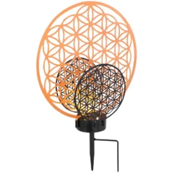 Globo LED-Solarleuchte 2-flammig Blüten (HxBxT) 41 X 10 X 30 Cm