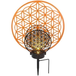 Globo LED-Solarleuchte 2-flammig Blüten (HxBxT) 41 X 10 X 30 Cm -Lampen & Leuchten affär 573886 3