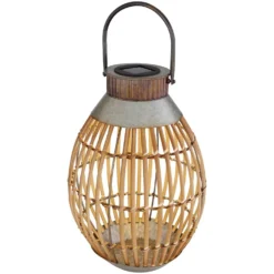 Globo LED-Solarleuchte 1-flammig Korb Hell Ø 27 Cm / Höhe 37,5 Cm