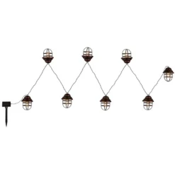 Globo LED-Solarleuchte 8-flammig Rostfarben (HxBxT) 11 X 430 X 8 Cm