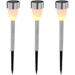 Globo LED-Solarleuchte 3-flammig Ø 55 Cm / Höhe 36,5 Cm / 3er-Set