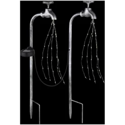 Globo LED-Solarleuchte 60-flammig Silberfarben (HxBxT) 53 X 45 X 13 Cm -Lampen & Leuchten affär 573907 3