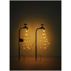 Globo LED-Solarleuchte 60-flammig Silberfarben (HxBxT) 53 X 45 X 13 Cm -Lampen & Leuchten affär 573907 5