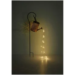 Globo LED-Solarleuchte 37-flammig Schwarz-Gold (HxBxT) 85 X 13 X 26 Cm -Lampen & Leuchten affär 573908 6