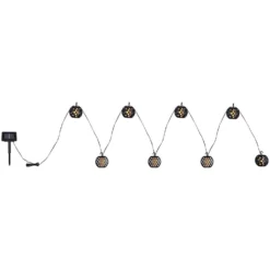 Globo LED-Lichterkette 98-flammig Schwarz Länge 410 Cm