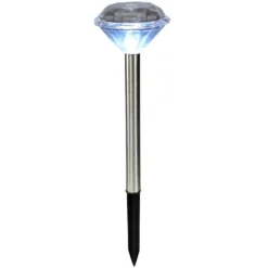 Globo LED-Solarleuchte 1-flammig Ø 8 Cm / Höhe 34 Cm / 2er-Set