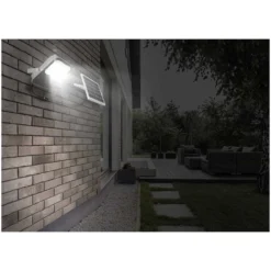 Globo LED-Solarleuchte 1-flammig Grau (HxBxT) 5 W / 800 Lm