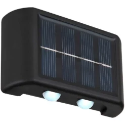 Globo LED-Solarleuchte 4-flammig Schwarz Matt (HxBxT) 5,7 X 8,9 X 2,3 Cm