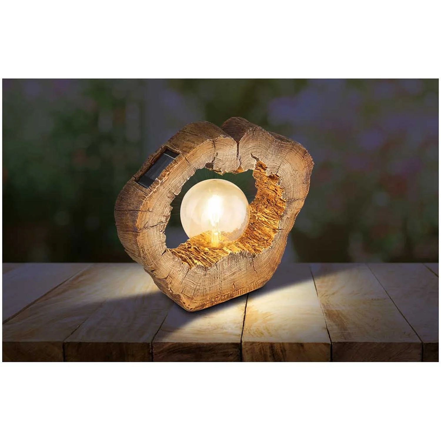 Globo LED-Solarleuchte 1-flammig Holzoptik (HxBxT) 25,5 X 30,5 X 8,5 Cm 3 Globo LED-Solarleuchte 1-flammig Holzoptik (HxBxT) 25,5 X 30,5 X 8,5 Cm – Bild 3