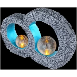 Globo LED-Solarleuchte 2-flammig Kreise (HxBxT) 24,5 X 36 X 8 Cm -Lampen & Leuchten affär 573938 3