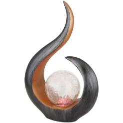 Globo LED-Solarleuchte 1-flammig RGB (HxBxT) 33,5 X 22,5 X 10 Cm