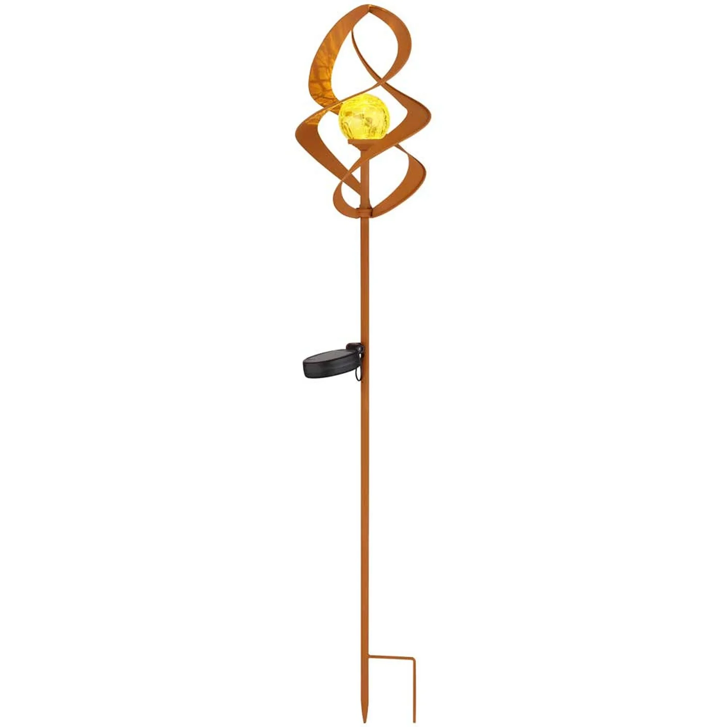 Globo LED-Solarleuchte 1-flammig Rostfarben Ø 14,5 Cm / Höhe 90 Cm 1 Globo LED-Solarleuchte 1-flammig Rostfarben Ø 14,5 Cm / Höhe 90 Cm