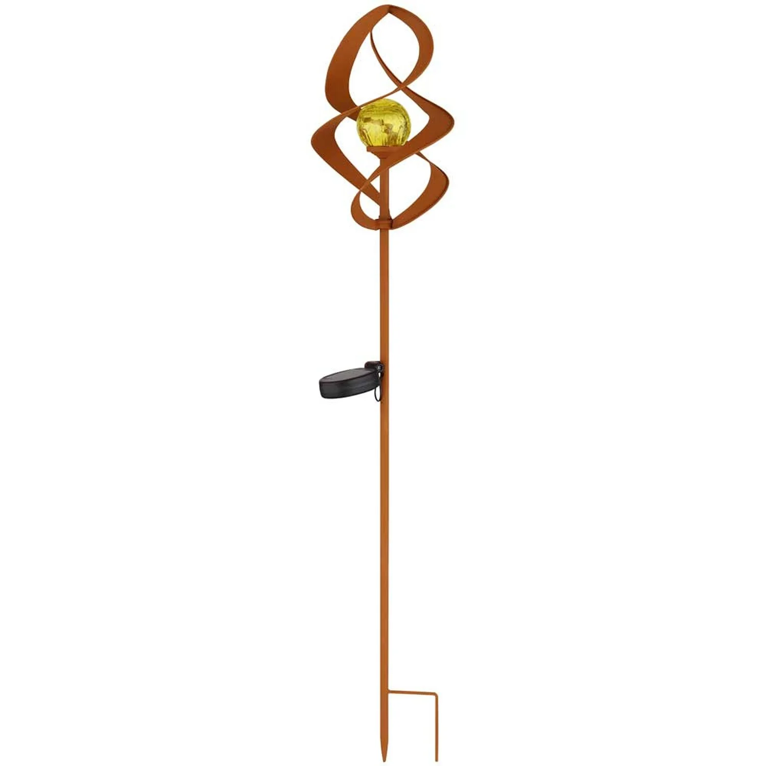 Globo LED-Solarleuchte 1-flammig Rostfarben Ø 14,5 Cm / Höhe 90 Cm 4 Globo LED-Solarleuchte 1-flammig Rostfarben Ø 14,5 Cm / Höhe 90 Cm – Bild 4